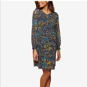 Motherhood Maternity Floral Keyhole Dress